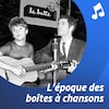 Clémence Desrochers et Claude Gauthier; spectacle "Sous les étoiles", en 1965.